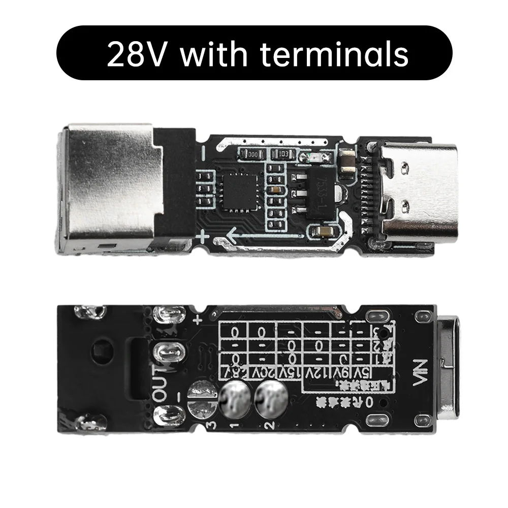 140 Вт 5A USB TYPE-C в DC PD Decoy Быстрое зарядное устройство USB Power 28 В 20 В 15 В 12 В 9 В 5 В Триггер преобразователя напряжения PD3.1+PD+QC+AFC+FCP
140 Вт 5A USB TYPE-C в DC PD Decoy Быстрое зарядное устройство USB Power 28 В 20 В 15 В 12 В 9 В 5 В Триггер преобразователя напряжения PD3.1+PD+QC+AFC+FCP