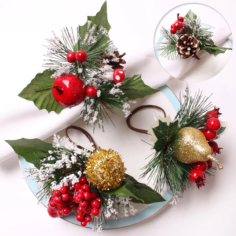 1PC Christmas Napkin Ring Pine Cone Fragrant Pear Napkin Holders Cloth Ring Wedding Xmas Party Table Ornaments Home Decor 2023
1PC Christmas Napkin Ring Pine Cone Fragrant Pear Napkin Holders Cloth Ring Wedding Xmas Party Table Ornaments Home Decor 2023