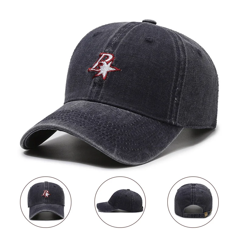 Винтажная стирающаяся бейсболка для мужчин, кепки с буквенной вышивкой, кепки-тракеры, модная повседневная Регулируемая Кепка с солнцезащитным козырьком для мужчин, 2023 
Винтажная стирающаяся бейсболка для мужчин, кепки с буквенной вышивкой, кепки-тракеры, модная повседневная Регулируемая Кепка с солнцезащитным козырьком для мужчин, 2023