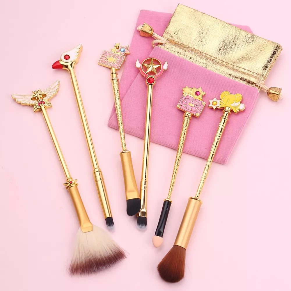 NEW Free Shipping 6pcs/Set Anime Cardcaptor Sakura Makeup Brushes Eyeshadow Concear Professional Cosmetic Make Up Brush Tool Kit
NEW Free Shipping 6pcs/Set Anime Cardcaptor Sakura Makeup Brushes Eyeshadow Concear Professional Cosmetic Make Up Brush Tool Kit