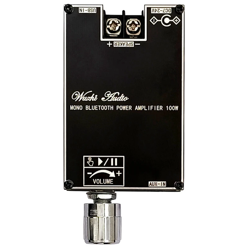 Mono 100W Bluetooth Audio Amplifier Board With TWS Box Function Audio Module DC7-24V ZK-1001B
Mono 100W Bluetooth Audio Amplifier Board With TWS Box Function Audio Module DC7-24V ZK-1001B
