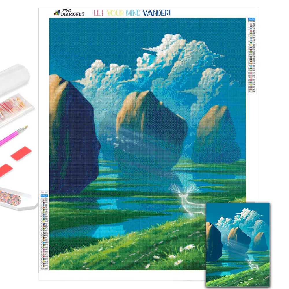 DIY 5D Diamond Painting Anime Scenery Picture Mosaic Full Diamond Rhinestones Embroidery Cross Stitch Set Home Art Decoration
DIY 5D Diamond Painting Anime Scenery Picture Mosaic Full Diamond Rhinestones Embroidery Cross Stitch Set Home Art Decoration