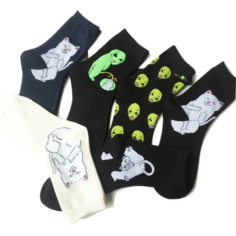 Cartoon Cat Socks Creative Harajuku Style Party Happy Funny Lolita Kawaii Cotton Socks Unisex Fashion Comfortable Printed Socks
Cartoon Cat Socks Creative Harajuku Style Party Happy Funny Lolita Kawaii Cotton Socks Unisex Fashion Comfortable Printed Socks