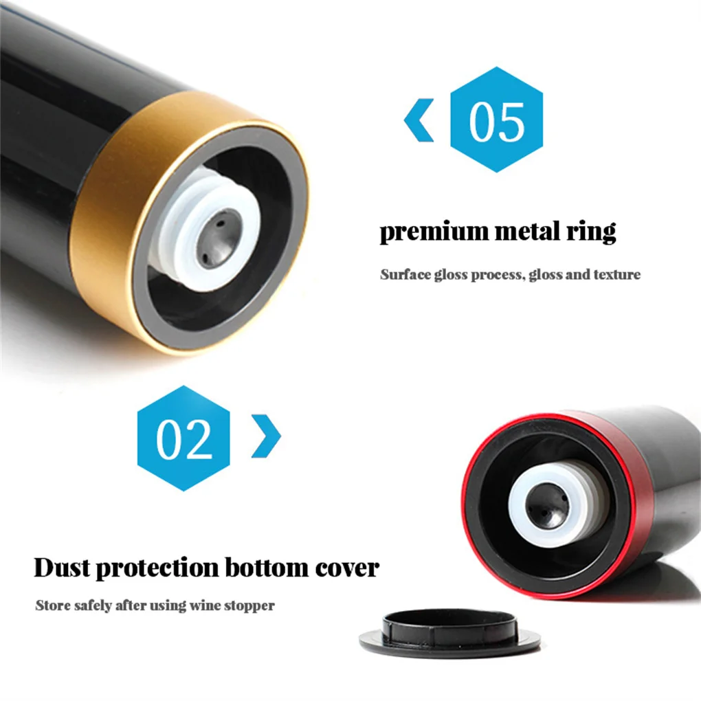 Electric Automatic Vacuum Wine Stoppers Silicone Plastic Sealing Cork Fresh-keeping Drink Sealer Wine Saver Bar Red
Electric Automatic Vacuum Wine Stoppers Silicone Plastic Sealing Cork Fresh-keeping Drink Sealer Wine Saver Bar Red