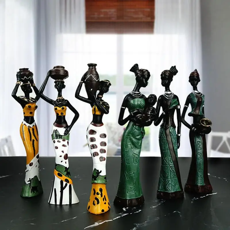 African Statues African Woman Figurines Black Figure Statues Home Living Room Desktop Decorations African Crafts Ornamentes
African Statues African Woman Figurines Black Figure Statues Home Living Room Desktop Decorations African Crafts Ornamentes