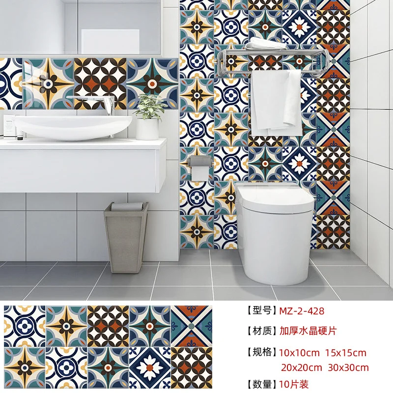 10pcs Bohemian Tile Sticker Home Renovation Bathroom Kitchen Cabinet Decoration Transformation Self-adhesive Wall Sticker
10pcs Bohemian Tile Sticker Home Renovation Bathroom Kitchen Cabinet Decoration Transformation Self-adhesive Wall Sticker