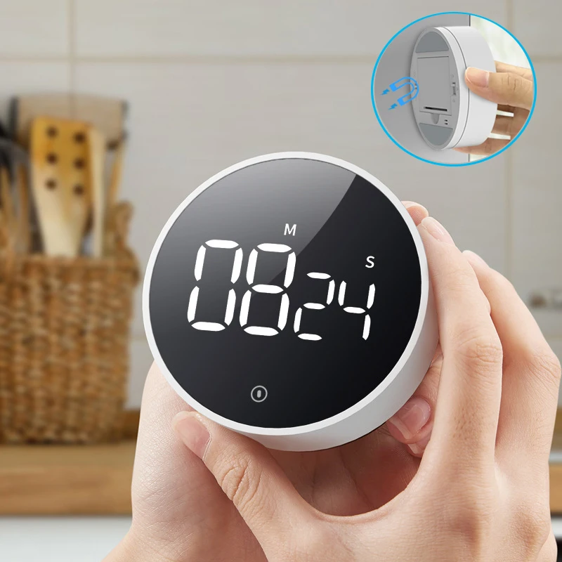 Magnetic Kitchen Timer Digital Countdown Timer with 3 Volume Levels for Cooking Shower Study Manual LED Electronic Countdown
Magnetic Kitchen Timer Digital Countdown Timer with 3 Volume Levels for Cooking Shower Study Manual LED Electronic Countdown