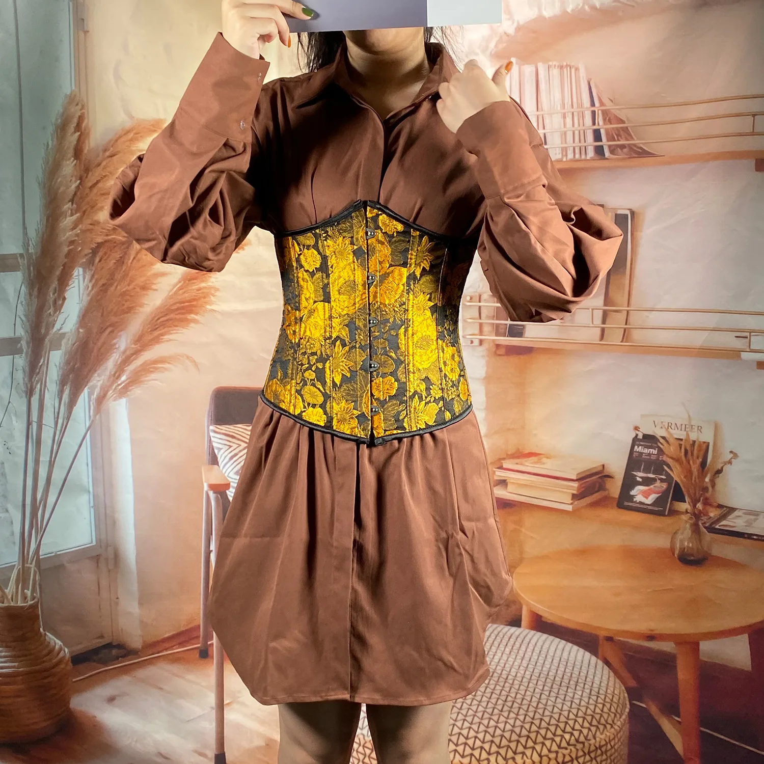 Waist trainer Gothic Underbust Corset and Waist cincher steampunk Bustiers Top Workout Shape Body sexy lingerie Slimming Belt
Waist trainer Gothic Underbust Corset and Waist cincher steampunk Bustiers Top Workout Shape Body sexy lingerie Slimming Belt