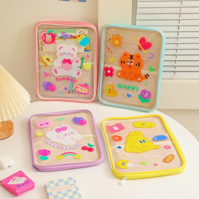 Cartoon Bear Rabbit Animal Tablet Case Waterproof Zipper Bag For iPad Scratch-resistant Protective Clutch PVC Bag Box Stationery
Cartoon Bear Rabbit Animal Tablet Case Waterproof Zipper Bag For iPad Scratch-resistant Protective Clutch PVC Bag Box Stationery