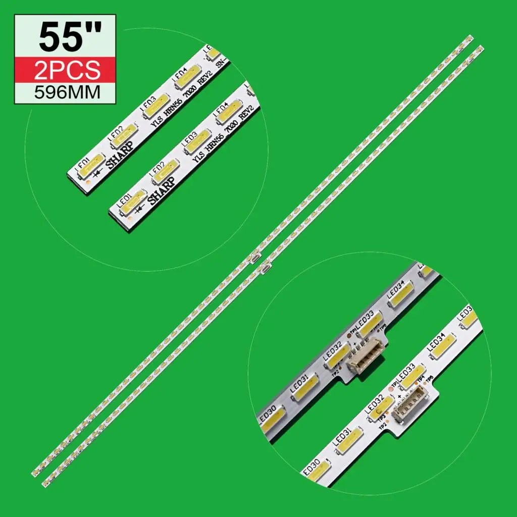 LED Backlight for S-ony 55 Inch TV YLS_HRN55_7020_REV2 HAN55 15521N SYV5541 KD-55X8505C 75.P3C08G001 KD-55X8507C
LED Backlight for S-ony 55 Inch TV YLS_HRN55_7020_REV2 HAN55 15521N SYV5541 KD-55X8505C 75.P3C08G001 KD-55X8507C