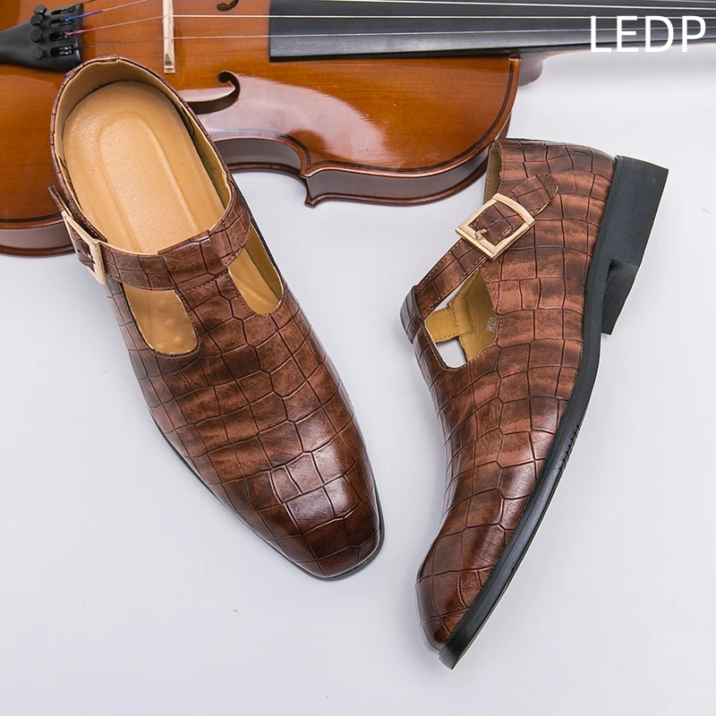 Men's Sandals Pointed Toe Leather Shoes Formal Business Leather Shoes Trend Casual Non-slip Wear-Resistant Round Toe Breathable
Men's Sandals Pointed Toe Leather Shoes Formal Business Leather Shoes Trend Casual Non-slip Wear-Resistant Round Toe Breathable