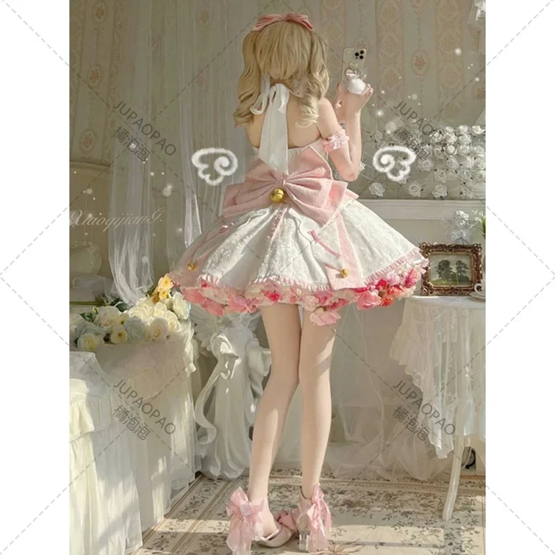 Sexy Lolita Pink Maid Dress Japanese Sweet Women Kawaii Dress Role Play Costume Halloween Party Cosplay Anime Kawaii Clothing
Sexy Lolita Pink Maid Dress Japanese Sweet Women Kawaii Dress Role Play Costume Halloween Party Cosplay Anime Kawaii Clothing
