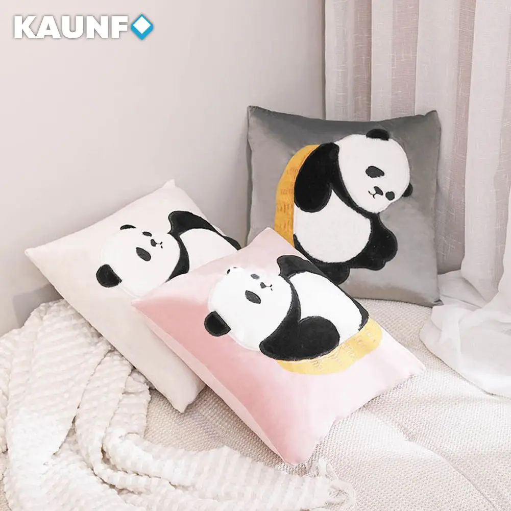 KAUNFO Panda Cartoon Animal Pattern Embroidered Pillow Cover Cushion Cover Sofa Bedroom Home Decoration 45x45cm
KAUNFO Panda Cartoon Animal Pattern Embroidered Pillow Cover Cushion Cover Sofa Bedroom Home Decoration 45x45cm