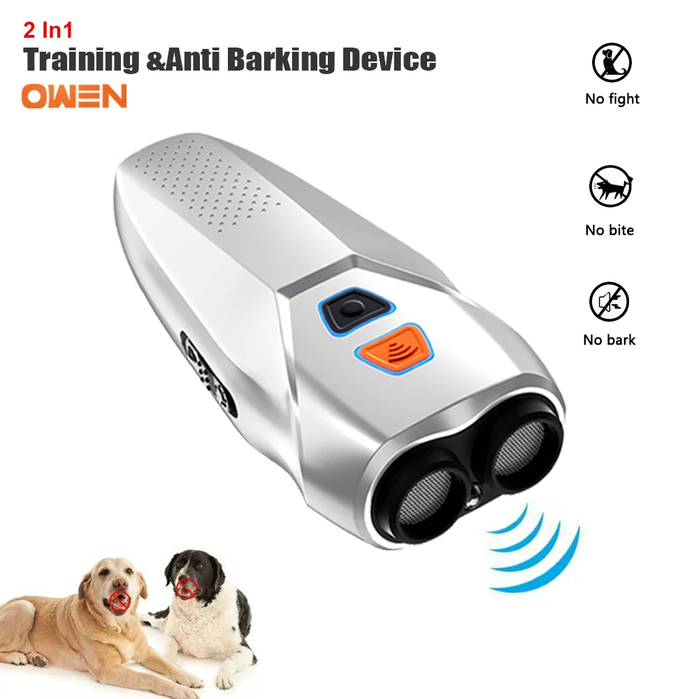 2 In 1 Animal Repellent Ultrasound Dog Deterrent Stop Barking Device Training Pet Bad Behaviors Correction Device Rechargeable
2 In 1 Animal Repellent Ultrasound Dog Deterrent Stop Barking Device Training Pet Bad Behaviors Correction Device Rechargeable