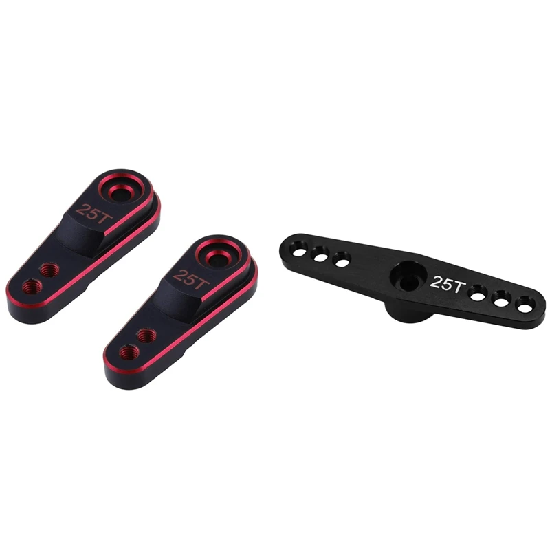 1 Pcs 25T Steering Servo Arm Horn & 2 Pcs Hard Aluminum Alloy 25T M3 Steering Link Servo Arm
1 Pcs 25T Steering Servo Arm Horn & 2 Pcs Hard Aluminum Alloy 25T M3 Steering Link Servo Arm