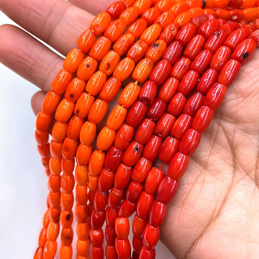 Natural Material Synthetic Coral Rice Beads Exquisite Loose Beads DIY Semi-finished Red Coral Jewelry Necklace Accessories 5x9mm
Natural Material Synthetic Coral Rice Beads Exquisite Loose Beads DIY Semi-finished Red Coral Jewelry Necklace Accessories 5x9mm