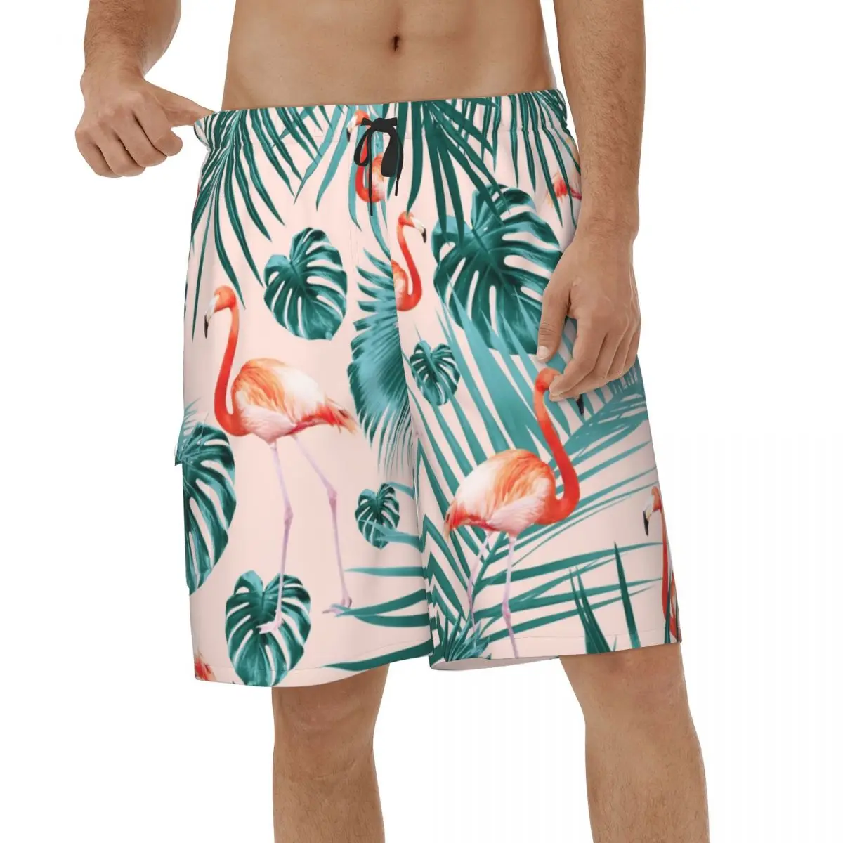 Tropical Flamingo Pattern Beach Shorts Men Summer Casual Pink Bird Swimsuits Breathable Running Vacation Male Board Shorts
Tropical Flamingo Pattern Beach Shorts Men Summer Casual Pink Bird Swimsuits Breathable Running Vacation Male Board Shorts