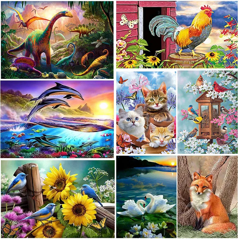 DIY 5D Diamond Painting Animal Cross Stitch Kit Full Round Embroidery Cartoon Landscape Mosaic Art Rhinestone Home Decor Gift
DIY 5D Diamond Painting Animal Cross Stitch Kit Full Round Embroidery Cartoon Landscape Mosaic Art Rhinestone Home Decor Gift