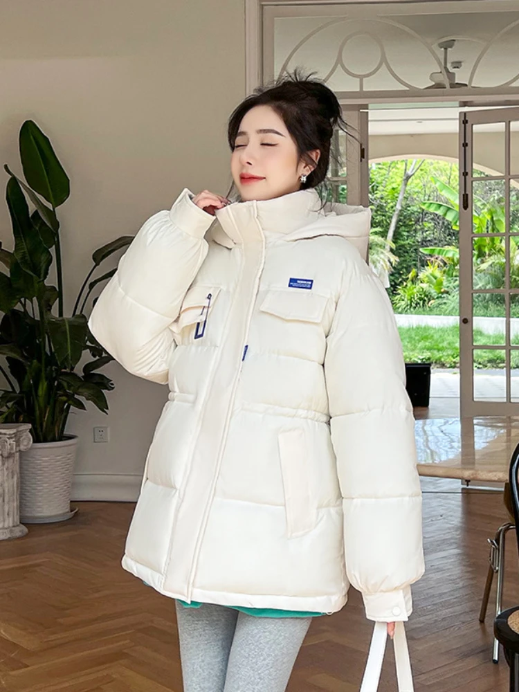 New Female Bubble Coat Winter Slim Solid Thick Warm Puffer Jacket Korean Casual Loose Hooded Overized Parkas Women Outwear
New Female Bubble Coat Winter Slim Solid Thick Warm Puffer Jacket Korean Casual Loose Hooded Overized Parkas Women Outwear