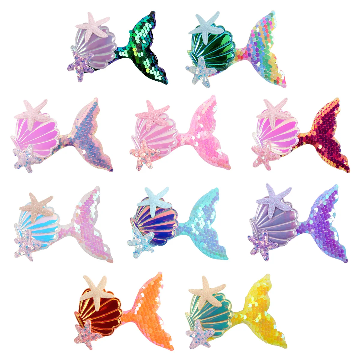 Cartoon Mermaid Starfish Shell Hairpins For Girls Kids Laser Sequins Barrettes Hair Clips Glitter Headwear Baby Hair Accessories
Cartoon Mermaid Starfish Shell Hairpins For Girls Kids Laser Sequins Barrettes Hair Clips Glitter Headwear Baby Hair Accessories