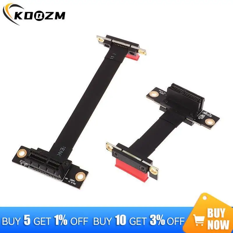 PCIE X1 Riser Cable Dual 90 Degree Right Angle Extension Cable PCI Express 1x Riser Card Ribbon Extender
PCIE X1 Riser Cable Dual 90 Degree Right Angle Extension Cable PCI Express 1x Riser Card Ribbon Extender