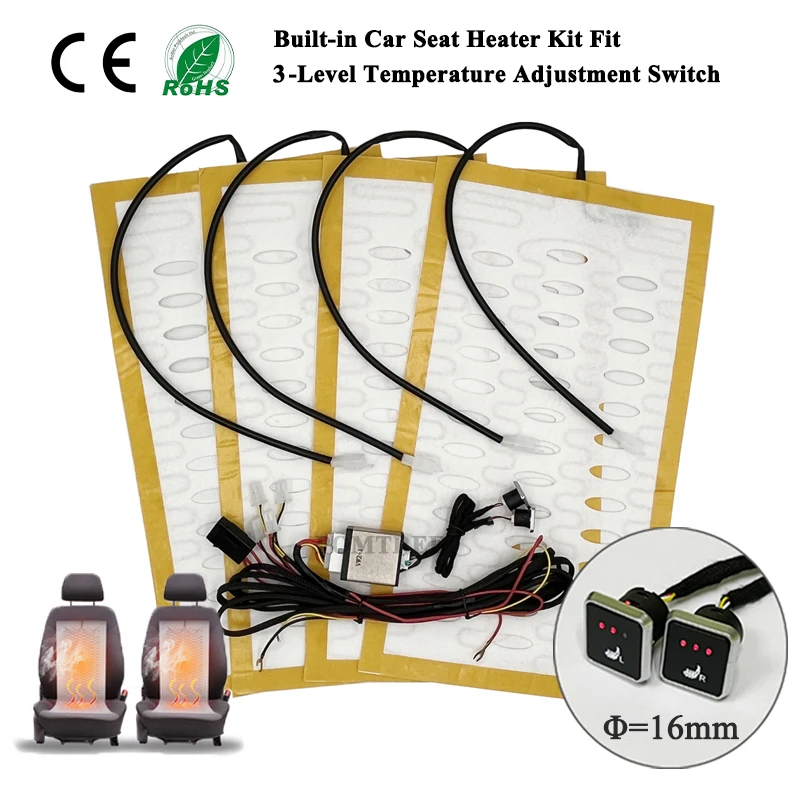 Универсальный Встроенный Комплект Обогрева Автомобильного Сиденья Для 2 Сидений, 12 В, Контроль Температуры Из Сплава
Универсальный Встроенный Комплект Обогрева Автомобильного Сиденья Для 2 Сидений, 12 В, Контроль Температуры Из Сплава