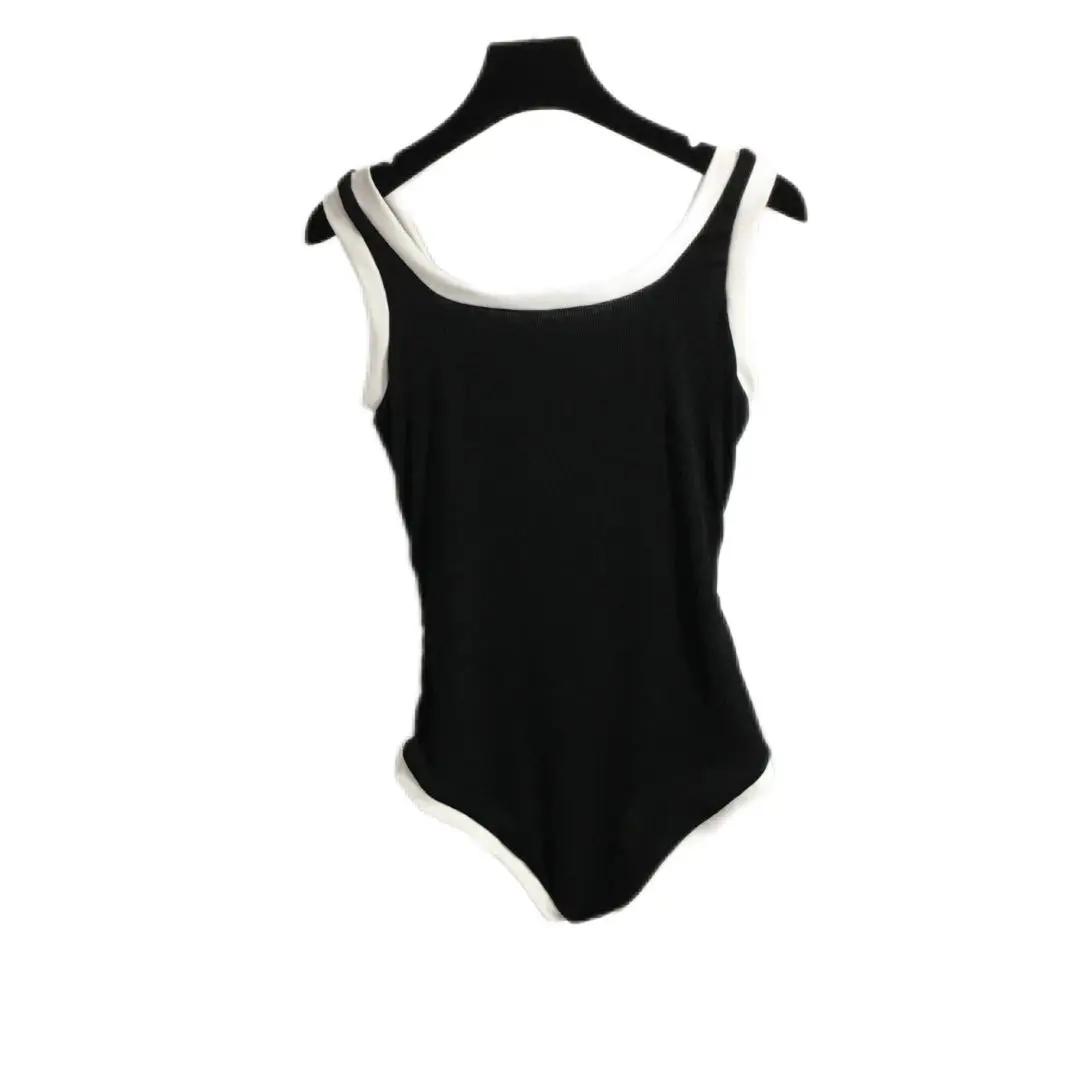 Women's Swimsuit Black Narrow Shoulder Tights Lady's Triangle Sexy One-piece Swimsuit
Women's Swimsuit Black Narrow Shoulder Tights Lady's Triangle Sexy One-piece Swimsuit