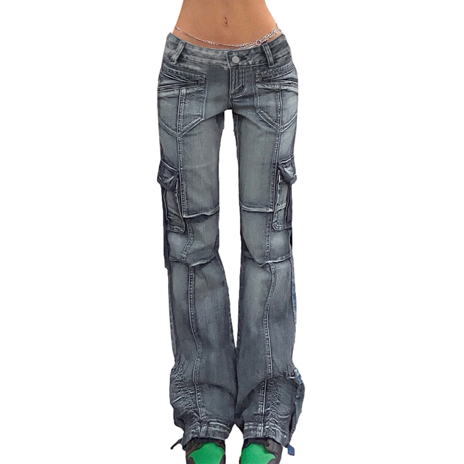 Women\u2019 s Jeans, Female High Waist Trousers Long Straight-Leg Pants for Spring Fall, Gray, S/M/L
Women\u2019 s Jeans, Female High Waist Trousers Long Straight-Leg Pants for Spring Fall, Gray, S/M/L
