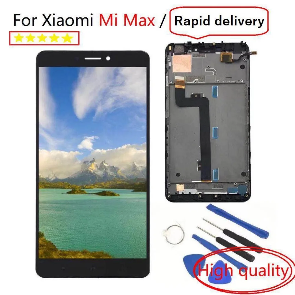 100% протестированный оригинальный экран для XIAOMI Mi Max, ЖК-дисплей, сенсорный экран mimax с рамкой для millet Mi Max, сменный ЖК-дисплей
100% протестированный оригинальный экран для XIAOMI Mi Max, ЖК-дисплей, сенсорный экран mimax с рамкой для millet Mi Max, сменный ЖК-дисплей