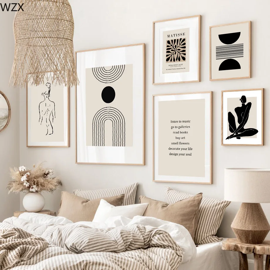AbstractPoster Body Line Art Leaf Boho Decor Matisse and Print Beige Canvas Painting Wall Pictures Interior Decoration for Home
AbstractPoster Body Line Art Leaf Boho Decor Matisse and Print Beige Canvas Painting Wall Pictures Interior Decoration for Home