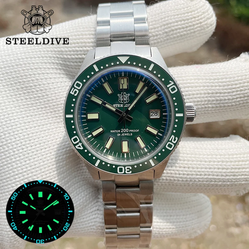 Часы STEELDIVE Мужские механические, водонепроницаемые автоматические светящиеся наручные часы с сапфировым кристаллом и крышкой кастрюли sdсе...
Часы STEELDIVE Мужские механические, водонепроницаемые автоматические светящиеся наручные часы с сапфировым кристаллом и крышкой кастрюли sdсе...