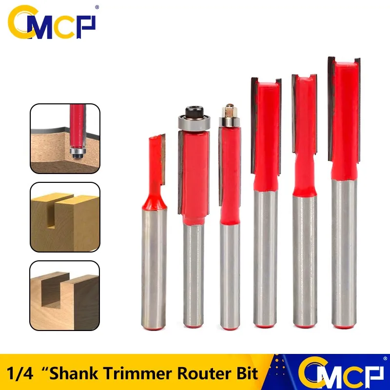 1pc 1/4" Shank Flush Trim Router Bits End Mill For Wood Lengthened Trimming Cutters With Bearing Woodworking Tool Milling Cutter
1pc 1/4" Shank Flush Trim Router Bits End Mill For Wood Lengthened Trimming Cutters With Bearing Woodworking Tool Milling Cutter
