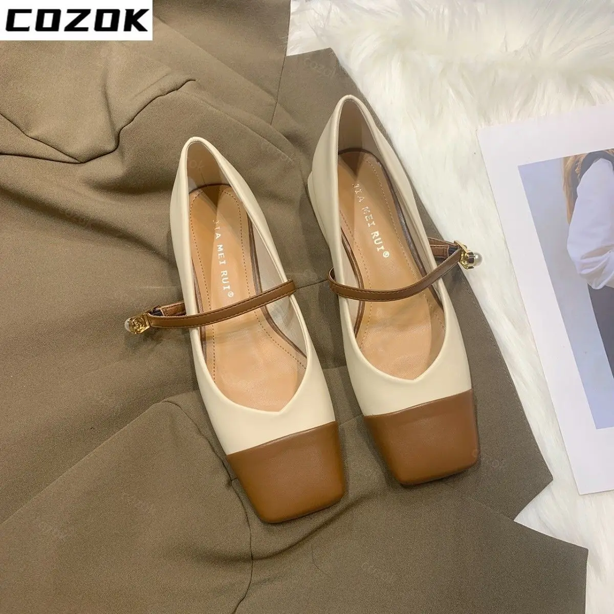 Pumps Square Toe Single Shoes Small Fragrance Retro Comfortable Simple One Word with Soft Bottom Middle Heel Grandma Shoes Women
Pumps Square Toe Single Shoes Small Fragrance Retro Comfortable Simple One Word with Soft Bottom Middle Heel Grandma Shoes Women
