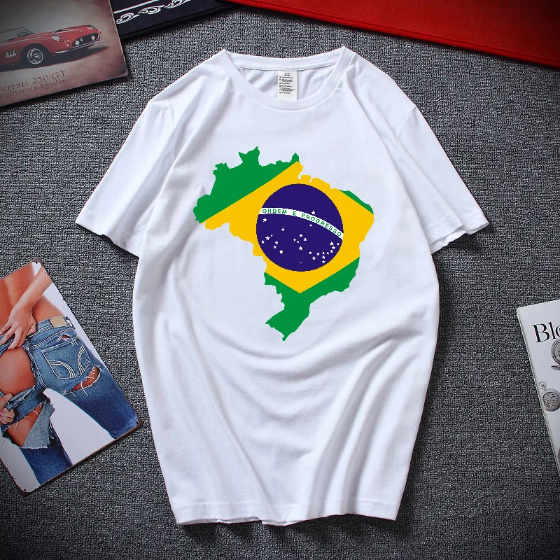 Men Ladies T-Shirt Creative Design Brazil Flag Brazil Souvenir Gift Short Sleeve Hip Hop 100% Cotton High Quality Casual Shirt
Men Ladies T-Shirt Creative Design Brazil Flag Brazil Souvenir Gift Short Sleeve Hip Hop 100% Cotton High Quality Casual Shirt