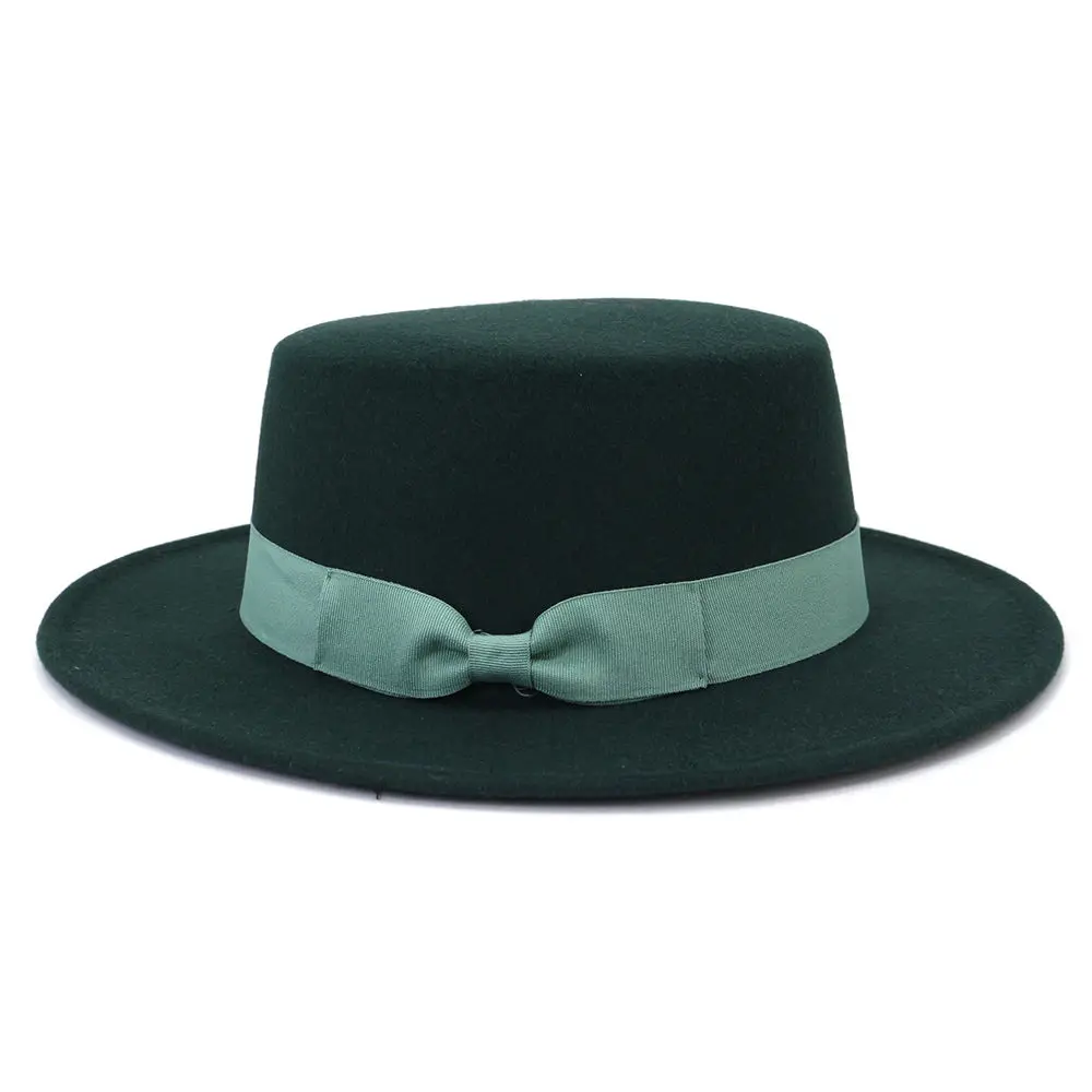 2022 Fedoras Hats For Women Men Woolen Jazz Hat Flat Top Cap Fashion Big Brim Hat Solid Autumn and Winter Fashionable Panama Cap
2022 Fedoras Hats For Women Men Woolen Jazz Hat Flat Top Cap Fashion Big Brim Hat Solid Autumn and Winter Fashionable Panama Cap