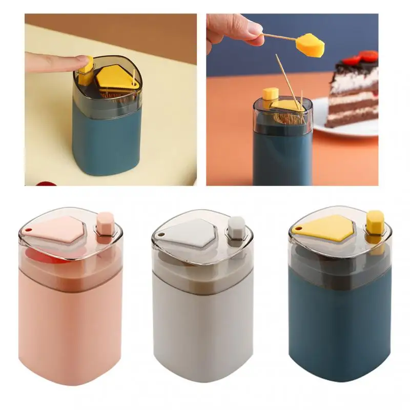Automatic Pop-up Toothpick Box Home Table Toothpick Storage Box Toothpick Jar Portable Toothpick Holder Storage Home Supplies
Automatic Pop-up Toothpick Box Home Table Toothpick Storage Box Toothpick Jar Portable Toothpick Holder Storage Home Supplies