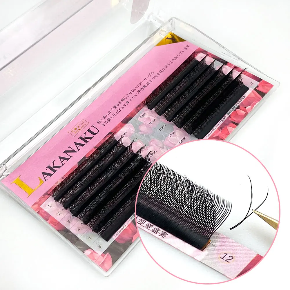 LAKANAKU 12 Rows YY Shape Eyelashes Extensions Two Tip Lashes 8-15mm C/D Curl Individual Eyelashes Soft Makeup Cilios
LAKANAKU 12 Rows YY Shape Eyelashes Extensions Two Tip Lashes 8-15mm C/D Curl Individual Eyelashes Soft Makeup Cilios