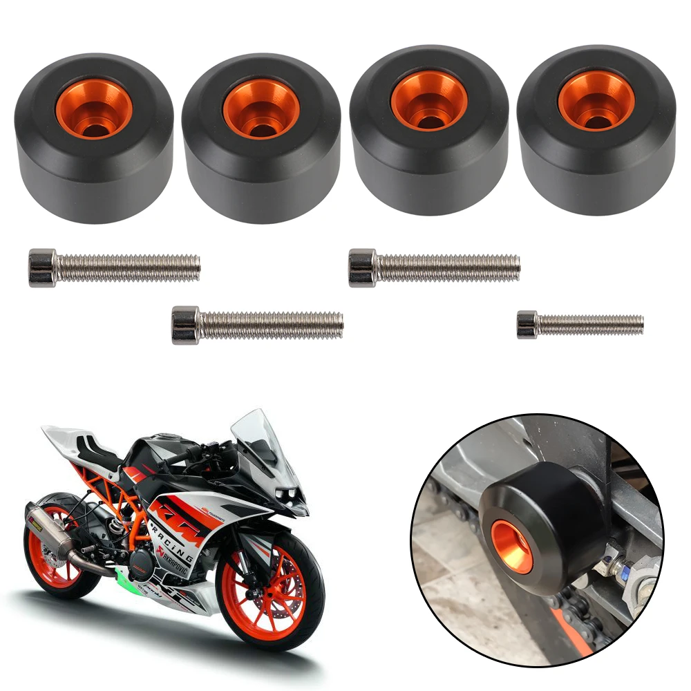 Motorcycle Front Rear Fork Crash Protector Pads DUKE 390 (13-15) DUKE 125/200 RC 390 2014-2015 RC 125/200 Wheel Frame Slider
Motorcycle Front Rear Fork Crash Protector Pads DUKE 390 (13-15) DUKE 125/200 RC 390 2014-2015 RC 125/200 Wheel Frame Slider