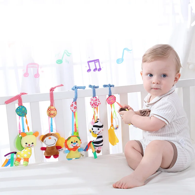 Cute Baby Rattles Mobiles Cartoon Animal Pendant with Music Teether Newborn Infant Toddler Squeeze Sound Toys Gifts Wholesale
Cute Baby Rattles Mobiles Cartoon Animal Pendant with Music Teether Newborn Infant Toddler Squeeze Sound Toys Gifts Wholesale
