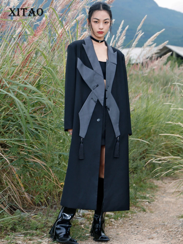 XITAO, винтажный Блейзер, пэчворк, маленький, свежий, необычный, длинный рукав, богиня, веер, одна грудь, 2022, осеннее, миноритарное пальто, WLD10095 
XITAO, винтажный Блейзер, пэчворк, маленький, свежий, необычный, длинный рукав, богиня, веер, одна грудь, 2022, осеннее, миноритарное пальто, WLD10095