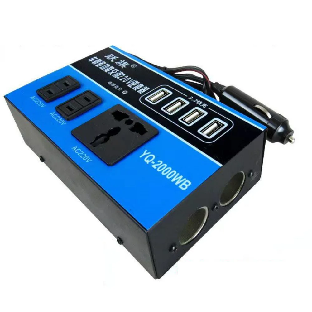 High Quality New Power Inverter Converter 4 USB ABS Overload Protection Trip Car Charger DC 12V/24V To AC 220V
High Quality New Power Inverter Converter 4 USB ABS Overload Protection Trip Car Charger DC 12V/24V To AC 220V