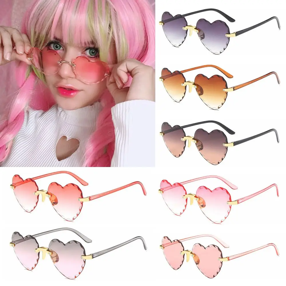 Fashion Party Eyewear Rimless Shades Women Sun Glasses Love Heart Sunglasses Heart Sunglasses
Fashion Party Eyewear Rimless Shades Women Sun Glasses Love Heart Sunglasses Heart Sunglasses