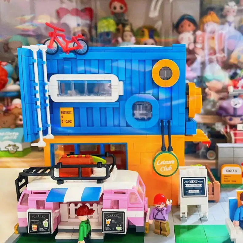 Mini Blocks City Street View Series MOC Coffee Shop leisure club Convenience Store Model Building Block Toys For Girls Gifts
Mini Blocks City Street View Series MOC Coffee Shop leisure club Convenience Store Model Building Block Toys For Girls Gifts