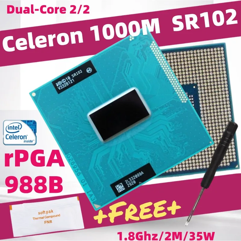 Двухъядерный процессор для ноутбука Celeron 1000M SR102 Socket G2 PGA988B HM75 HM76 HM77 QM77 QS77
Двухъядерный процессор для ноутбука Celeron 1000M SR102 Socket G2 PGA988B HM75 HM76 HM77 QM77 QS77