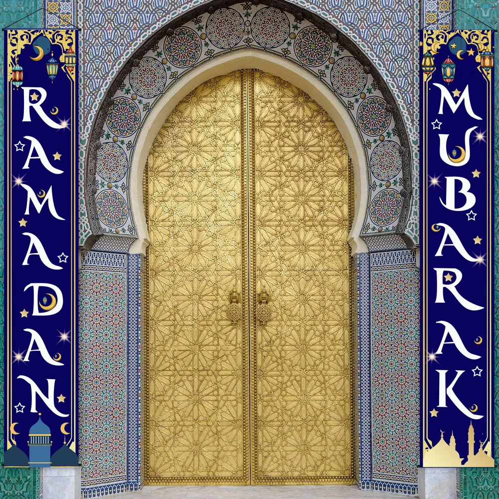30x180cm Eid Mubarak Door Banner Ramadan Hanging Decorative Banners Islamic Muslim Eid al-Fitr Party Ornament Home Decoration
30x180cm Eid Mubarak Door Banner Ramadan Hanging Decorative Banners Islamic Muslim Eid al-Fitr Party Ornament Home Decoration