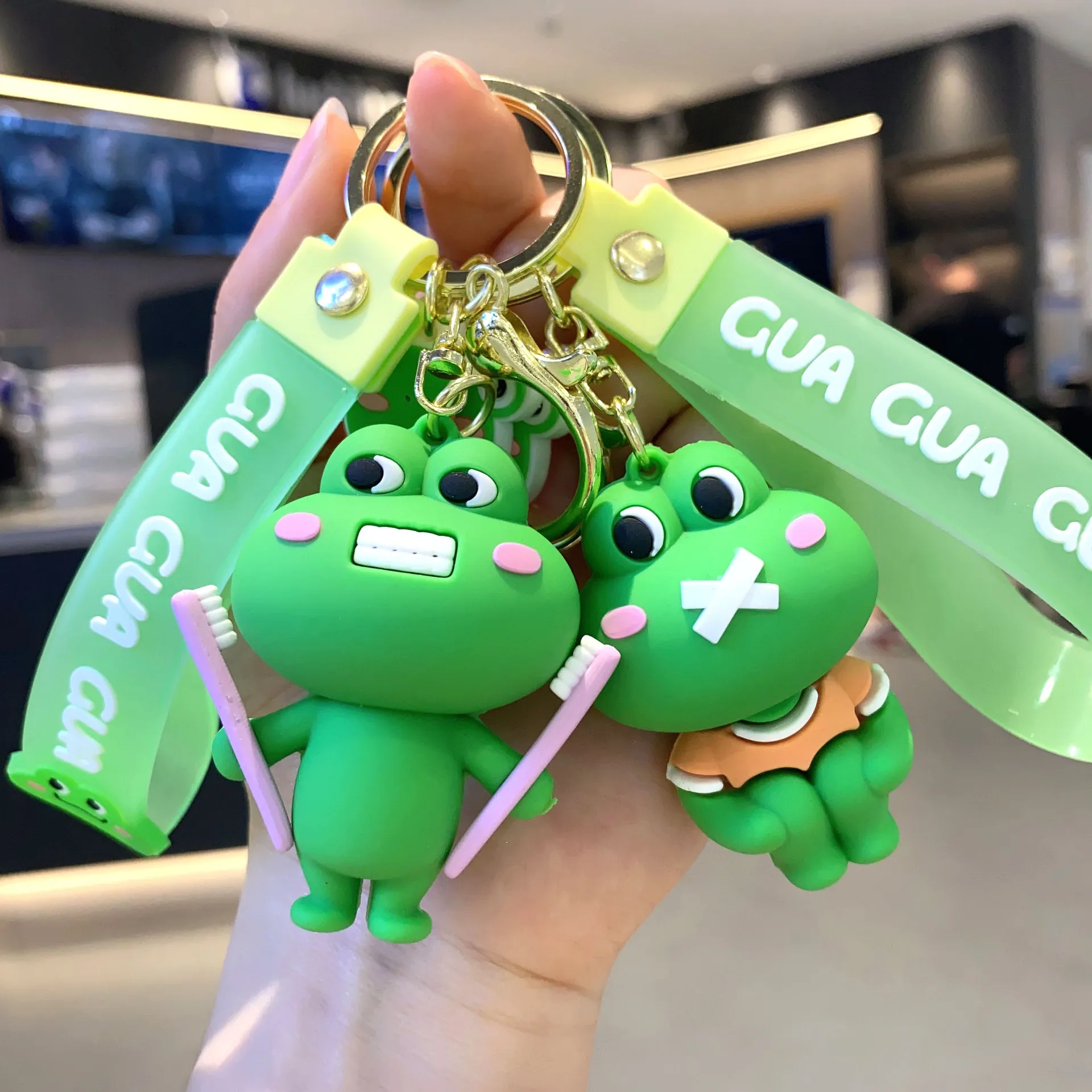 Lovely Green Frog Keychain Stupid Cute Toy Keyring Fashion Women's Bag Hanging Pendant Couple Accessories Decoration Gift Kids
Lovely Green Frog Keychain Stupid Cute Toy Keyring Fashion Women's Bag Hanging Pendant Couple Accessories Decoration Gift Kids