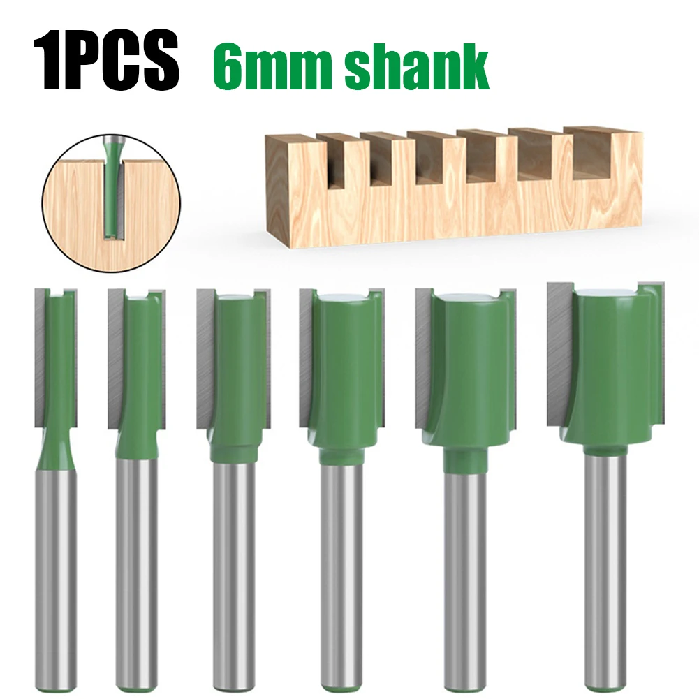 1Pcs 6mm Shank Single Double Flute Straight Router Bit Cleaning Flush Trim Tenon Cutter For Woodworking
1Pcs 6mm Shank Single Double Flute Straight Router Bit Cleaning Flush Trim Tenon Cutter For Woodworking