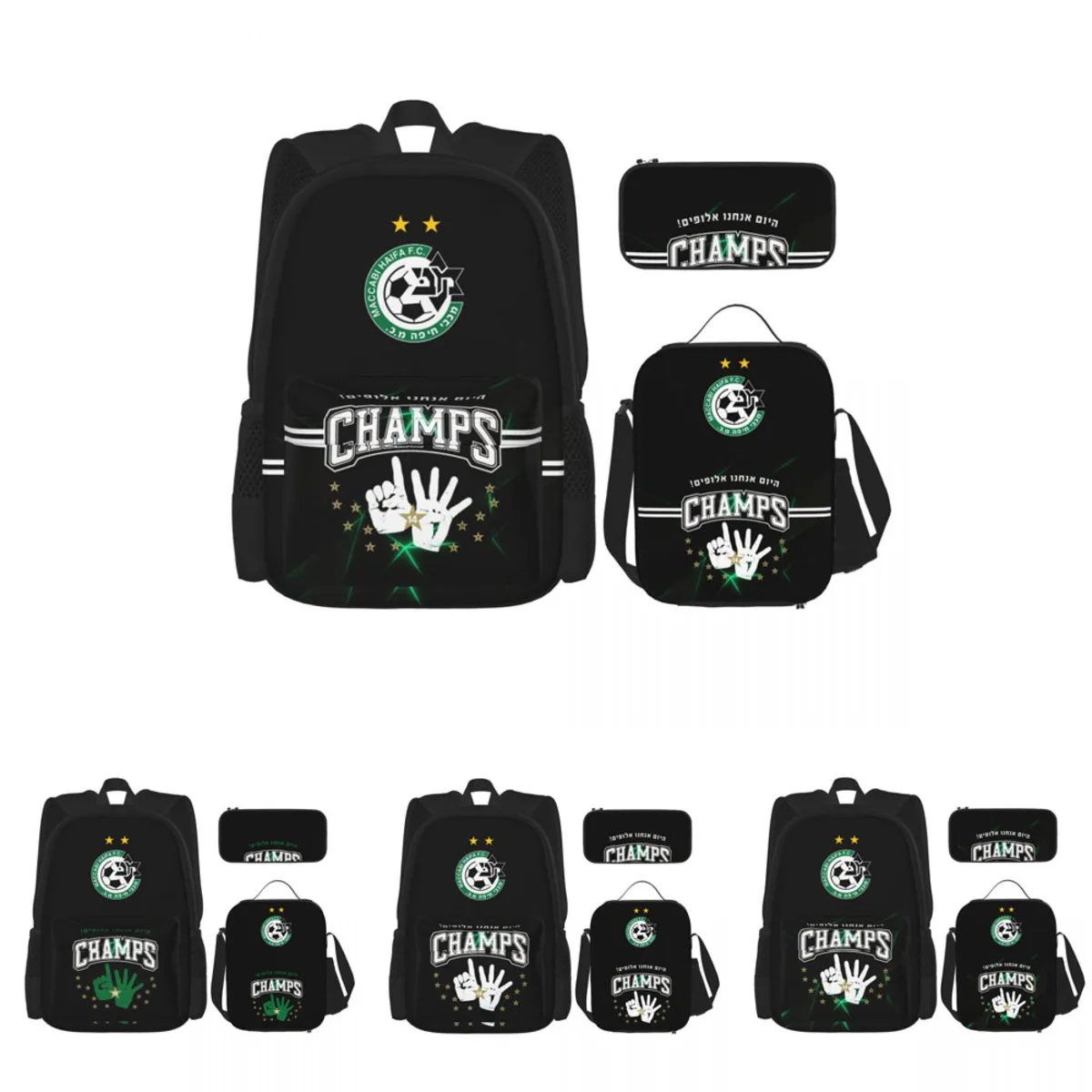 Israel Maccabi Haifa Champion 2021/22 Backpack 3 Piece School Bag School Bag with Lunch Box and Pencil Case Set One Size
Israel Maccabi Haifa Champion 2021/22 Backpack 3 Piece School Bag School Bag with Lunch Box and Pencil Case Set One Size