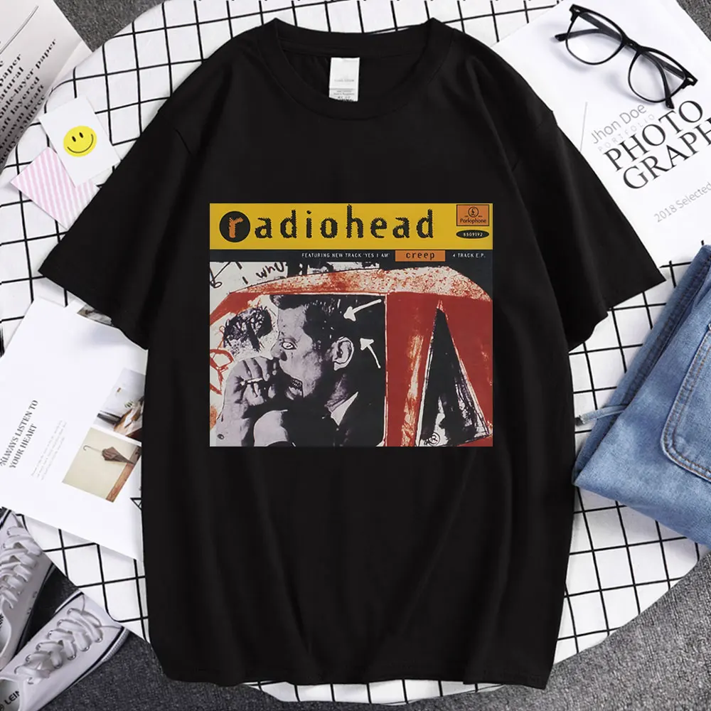 Radiohead English Rock Band 1985 Vintage T Shirt Hip Hop Music Album Print T-shirts Men's Summer Trends Short Sleeve Tee Shirt
Radiohead English Rock Band 1985 Vintage T Shirt Hip Hop Music Album Print T-shirts Men's Summer Trends Short Sleeve Tee Shirt