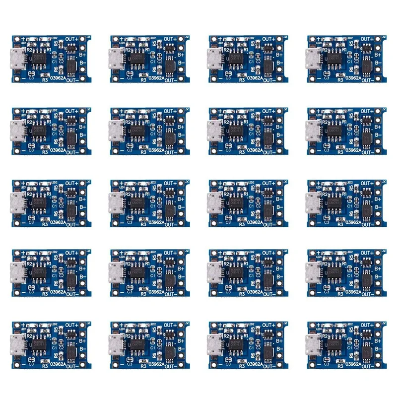 HOT-20PCS 18650 Lithium Battery Protection Board TP4056 Charging Board Overcharge And Overdischarge Protection
HOT-20PCS 18650 Lithium Battery Protection Board TP4056 Charging Board Overcharge And Overdischarge Protection